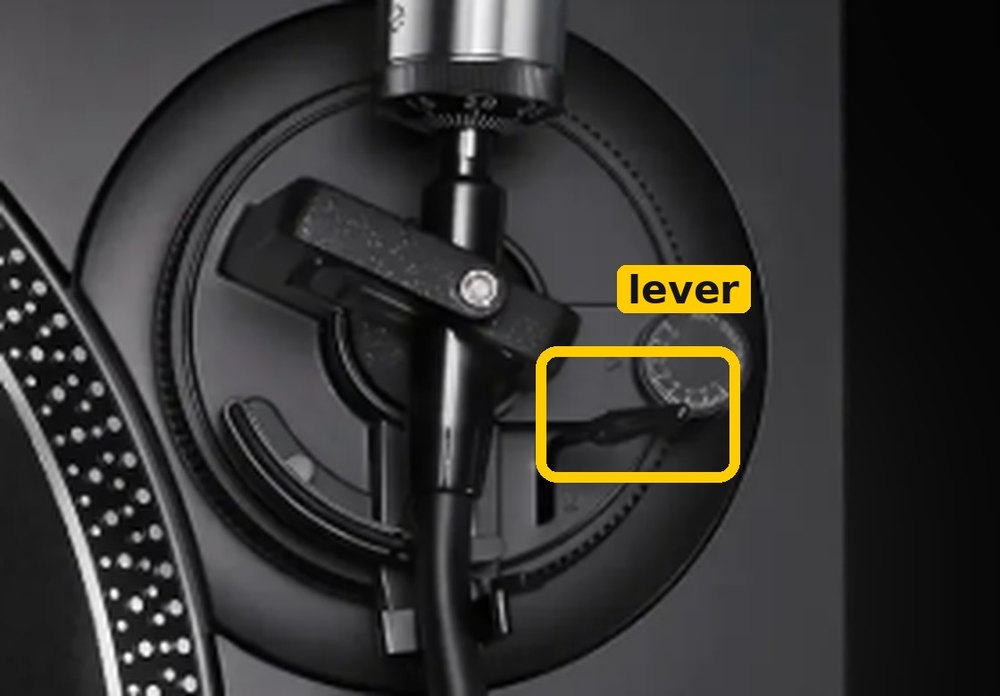 Lift lever circled
