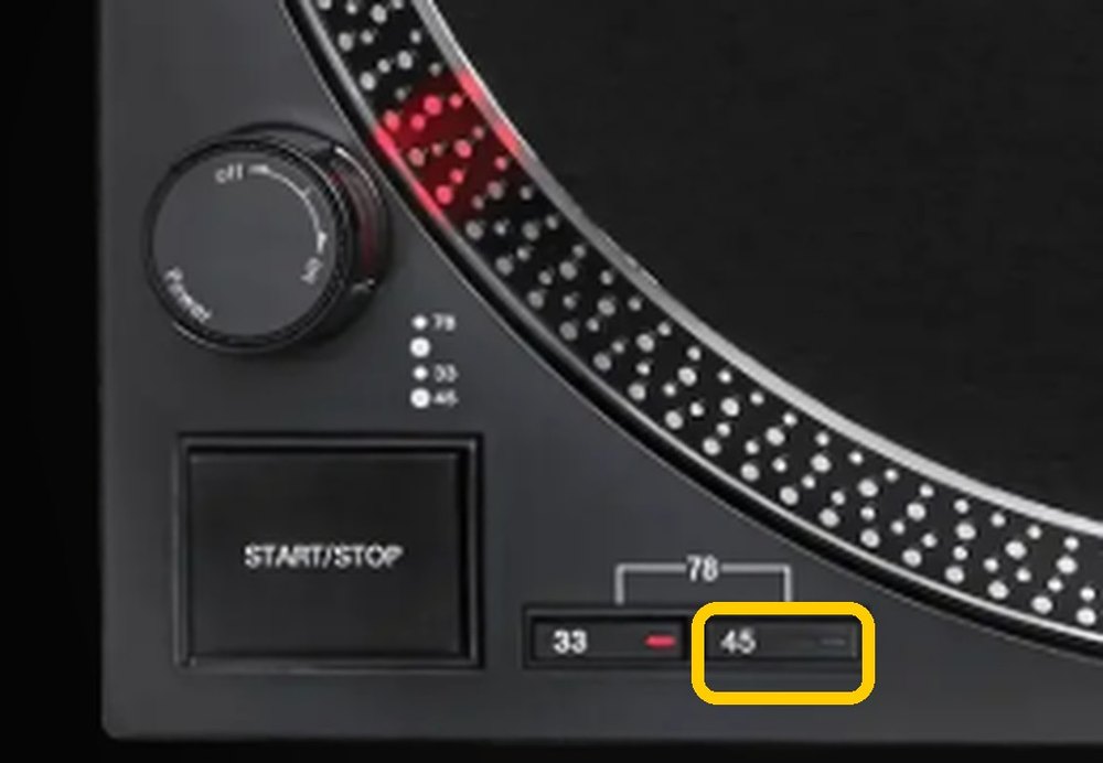 45 button circled